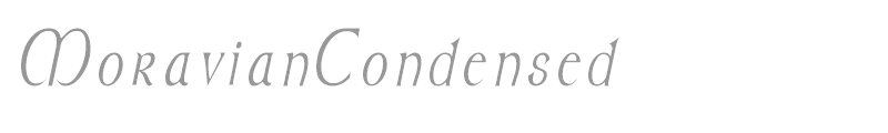 MoravianCondensed