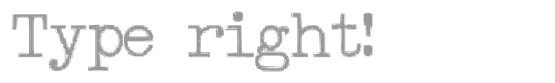 Type Right