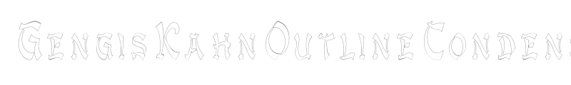 GengisKahnOutlineCondensed