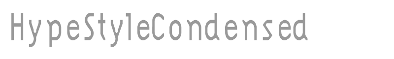 HypeStyleCondensed