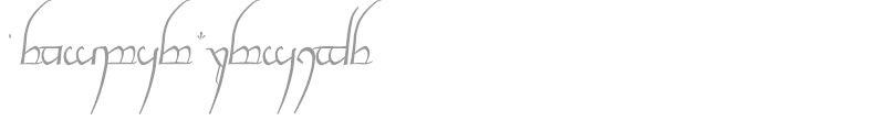 Tengwar Cursive