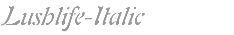 Lushlife-Italic