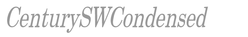 CenturySWCondensed