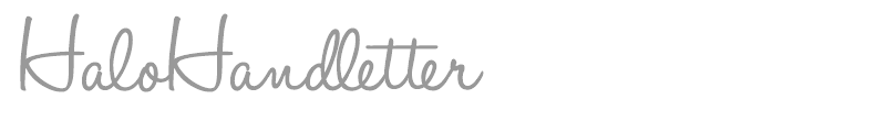 Halo Handletter