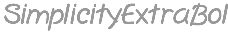 SimplicityExtraBold