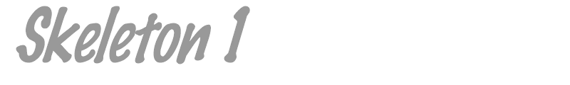 Skeleton 1