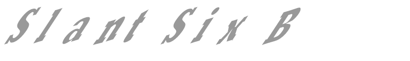 Slant Six B