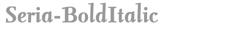 Seria-BoldItalic