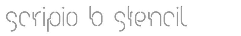 Scripio B Stencil