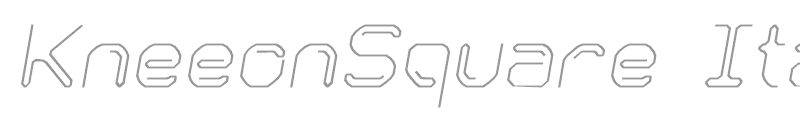 KneeonSquare Italic