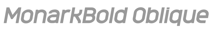 MonarkBold Oblique