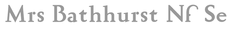 Mrs Bathhurst Nf Semi Bold