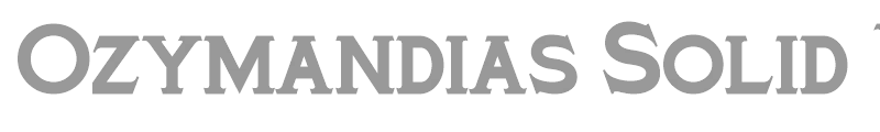 Ozymandias Solid WBW