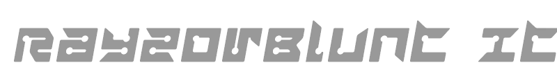 RayzorBlunt Italic