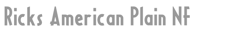 Ricks American Plain NF