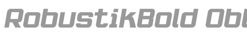RobustikBold Oblique
