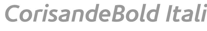 CorisandeBold Italic