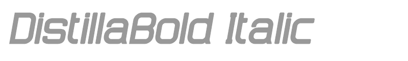 DistillaBold Italic