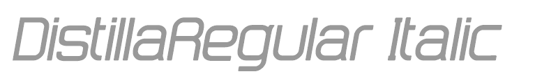 DistillaRegular Italic