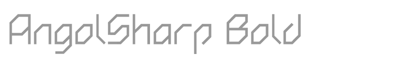 AngolSharp Bold