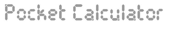 Pocket Calculator