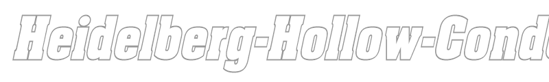 Heidelberg-Hollow-Condensed
