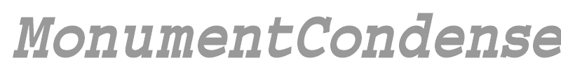 MonumentCondensed
