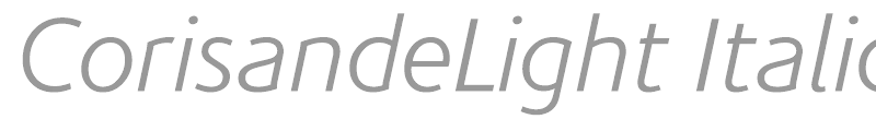 CorisandeLight Italic