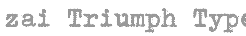 zai Triumph Typewriter