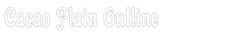 Cacao Plain Outline