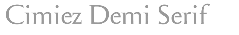 Cimiez Demi Serif