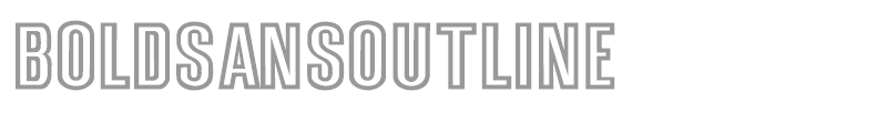 BoldSansOutline