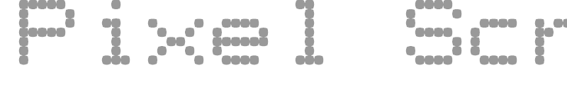 Pixel Screen Font