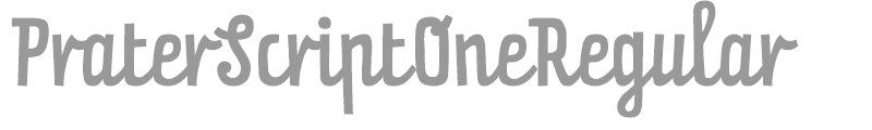 PraterScriptOneRegular