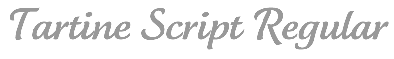 Tartine Script Regular