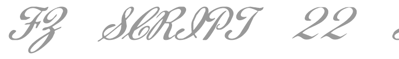 FZ SCRIPT 22 ITALIC