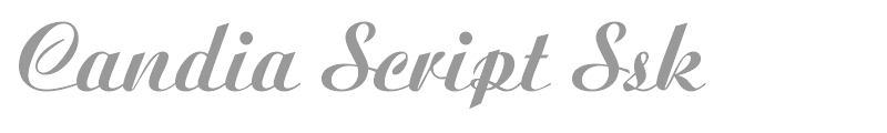 Candia Script Ssk