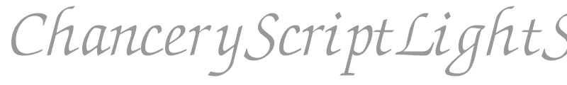 ChanceryScriptLightSSK