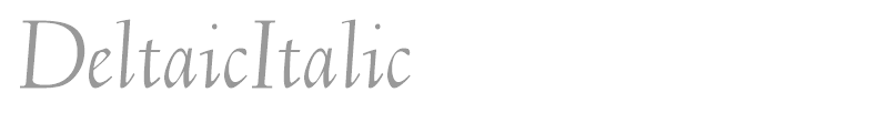 DeltaicItalic