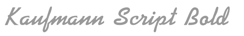 Kaufmann Script Bold