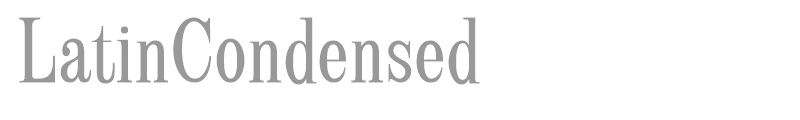 Latin Condensed