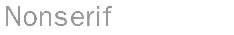 Nonserif