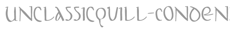 Unclassic Quill Condensed