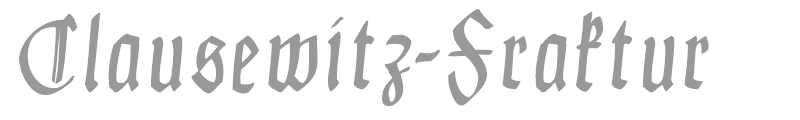 Clausewitz Fraktur