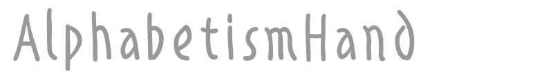 Alphabetism Hand