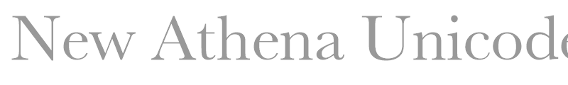 New Athena Unicode