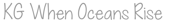 KG When Oceans Rise