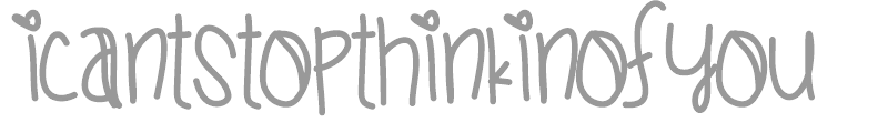 I Cant Stop Thinkin Of You