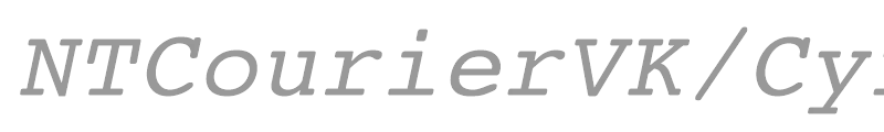 NTCourierVK/Cyrillic