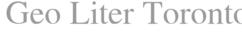 Geo Liter Toronto N